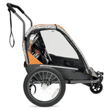 Allen Sports Deluxe 2-Child Bicycle Trailer & Stroller, Model AS2, Green