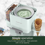 Cuisinart Soft Serve Ice Cream Machine- Mix It In Ice Cream Maker, Mint Green