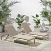 Cape Coral Outdoor Chaise Lounge with Cushion (Set of 2) by