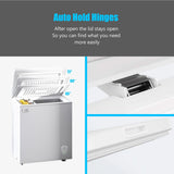 WANAI Chest Freezer 3.5 Cu Ft,Small Chest Freezer,Upright Single Door Refrigerator,White