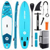 10' Inflatable Stand up Paddle Board 6'' Thick SUP Paddle Board with Accessories for Fishing, Non-Slip Deck, Double Action Pump