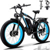 Electric Bike for Adults, Peak 4000W Dual Motor Ebike26" Fat Tire Electric Mountain bike, 48V 23AH Removable Battery UL 2849.