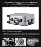 All Aluminum Hardshell Luggage, Airline Approved Zipperless Hardside Carry on Suitcase with Spinner Wheels, Checked Aluminium Luggage Metal Rolling Luggage Case for Travel, Business