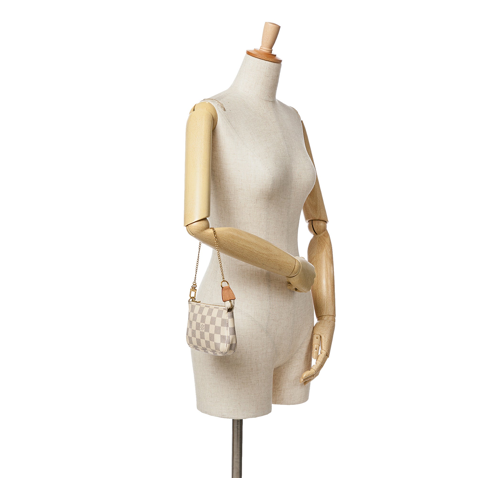 Louis Vuitton Damier Azur Mini Pochette Accessoires White