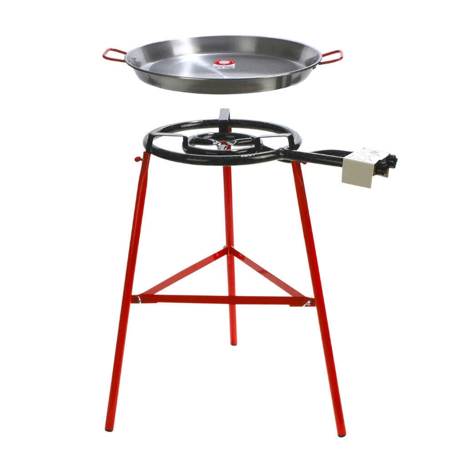 Garcima Tabarca Paella Pan Set with Burner, Outdoor Pan and Reinforced Legs