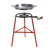 Garcima Tabarca Paella Pan Set with Burner, Outdoor Pan and Reinforced Legs
