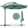 Best Choice Products 10ft Offset Hanging Outdoor Market Patio Umbrella w/ Easy Tilt Adjustment - Tan