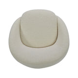 Better Homes & Gardens Mira Swivel Accent Chair, Cream Shearling