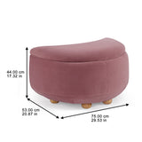 Better Homes & Gardens Juliet Modern Boucle Chaise & Storage Ottoman, Pearl