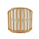 Better Homes & Gardens Lillian Swivel Birdcage Accent Chair, Cream Linen