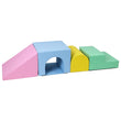 Soft Climbing Indoor Set, Foam Climbing Blocks for Toddlers, Climbing, and Sliding Activity Play Set,4PCS