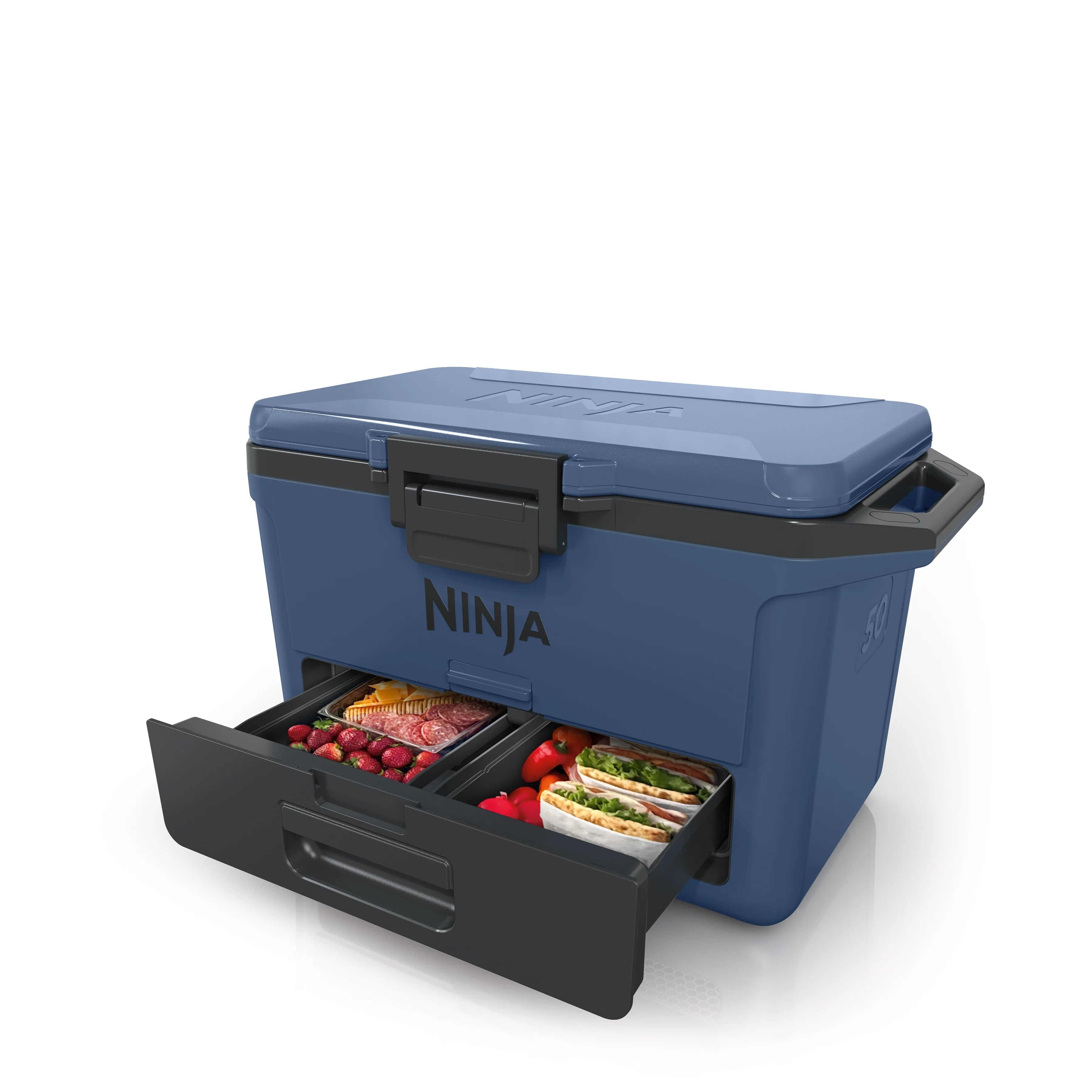Ninja FrostVault 50qt Hard Cooler with Dry Zone, Gray, FB151GY