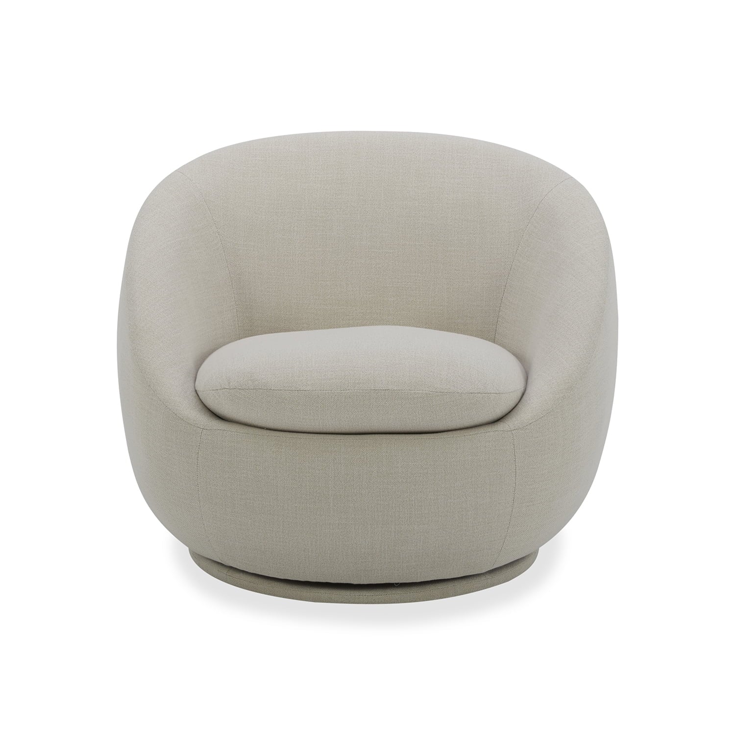 Better Homes & Gardens Mira Swivel Accent Chair, Cream Shearling