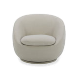Better Homes & Gardens Mira Swivel Accent Chair, Cream Shearling