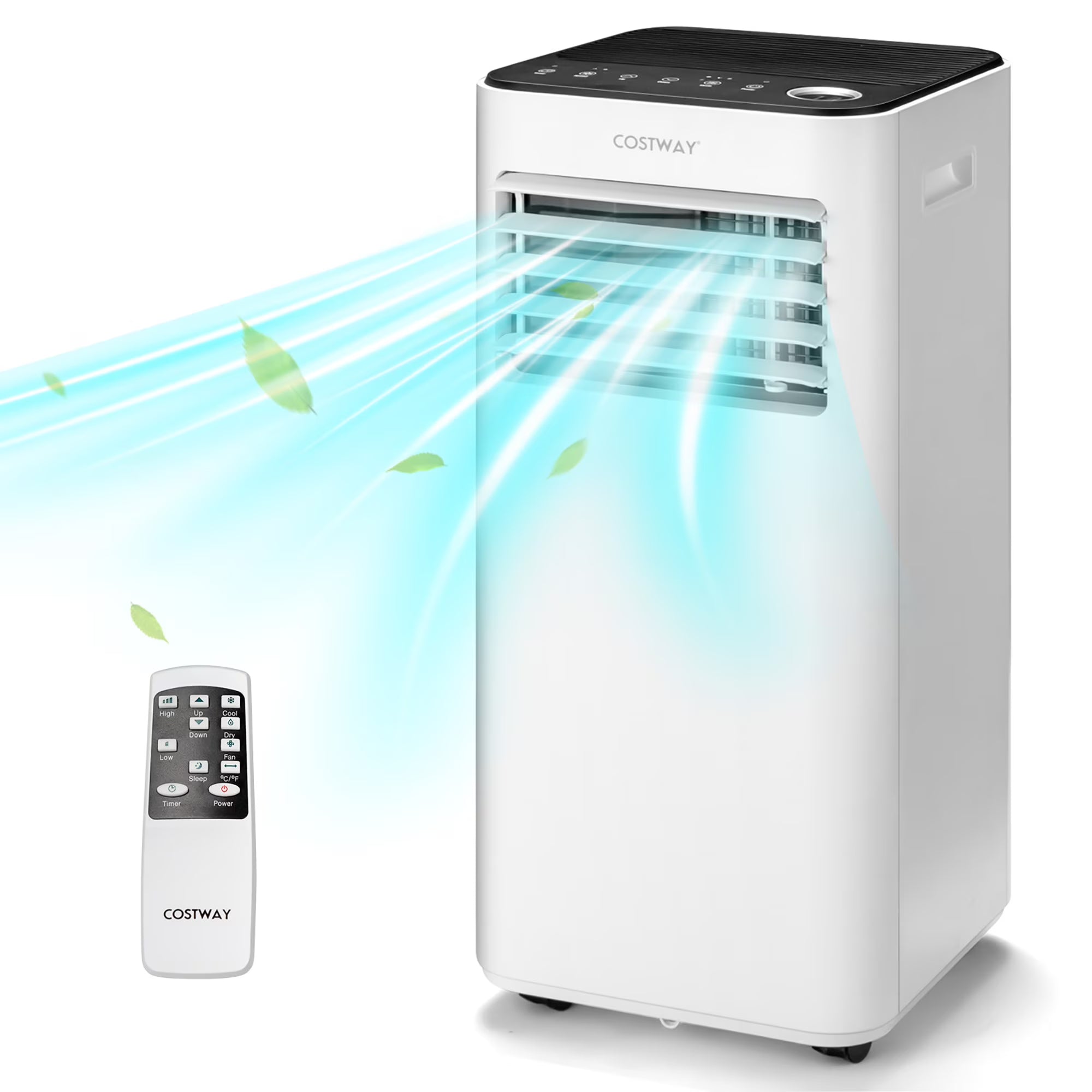 10000 BTU Portable Air Conditioner 3-in-1 Air Cooler with Fan Dehum Sleep Mode