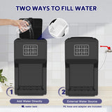 Advwin 3 in 1 Water Dispenser with Ice Maker Countertop, Bullet Ice, Crushed Ice, Water Cooler, 44Lbs/24H, 12 Ice Cube/6Min, Self-cleaning, 4Lbs Ice Storage, Home, Kitchen, Party, RV