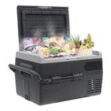Smad 50L Camping Mini Fridge Freezer 12V/24V Car Fridge, Quiet Electric Compressor Cool Box