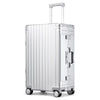 All Aluminum Hardshell Luggage, Airline Approved Zipperless Hardside Carry on Suitcase with Spinner Wheels, Checked Aluminium Luggage Metal Rolling Luggage Case for Travel, Business