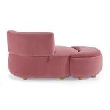Better Homes & Gardens Juliet Modern Boucle Chaise & Storage Ottoman, Pearl
