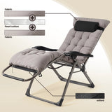 Naipo Zero Gravity Chair, Outdoor Foldable Padded Lounge Chair Recliner with Side Table, 353lbs Lounge Chair Sleep Relaxing, Winner