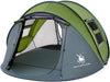 4 Person Easy Pop Up Tent,9.5X6.6X52'',Waterproof, Automatic Setup,2 Doors-Instant Family Tents for Camping, Hiking & Traveling