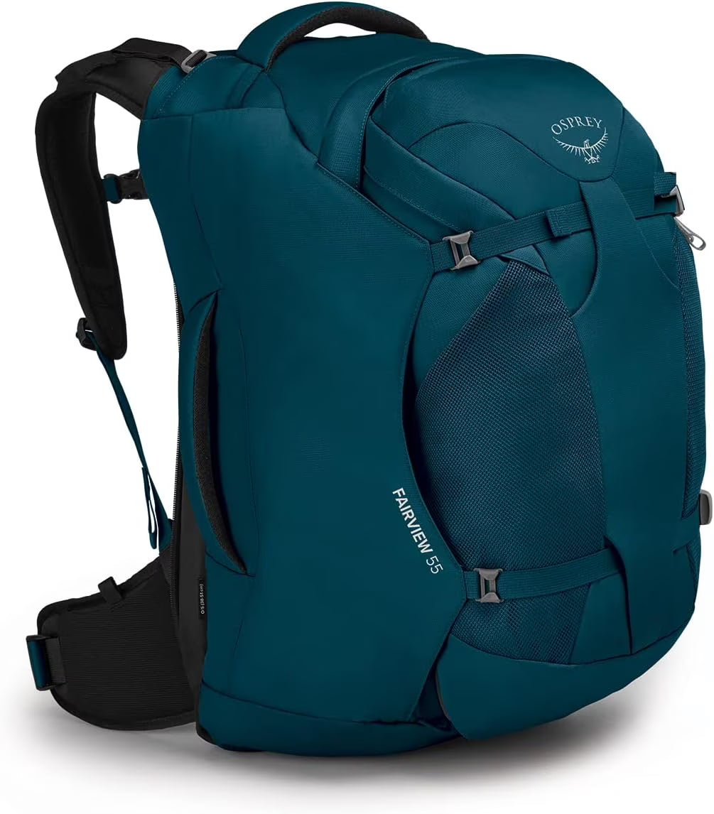 Fairview 55L Womens Travel Backpack - Night Jungle Blue