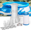 Pool Pump and Filter Above Ground, 1000 Gallon Swimming Filter Cartridge Pumps, Electric Pools Water Pump Filter for Pools Sand Cleaning Tool, 1000 GPH Filters Pumps for Above Ground
