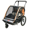 Allen Sports Deluxe 2-Child Bicycle Trailer & Stroller, Model AS2, Green