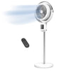 Whirlwind 7 24-Speed Orbital Motion 25ft/s Airflow Remote Control Pedestal Fan, APDC301