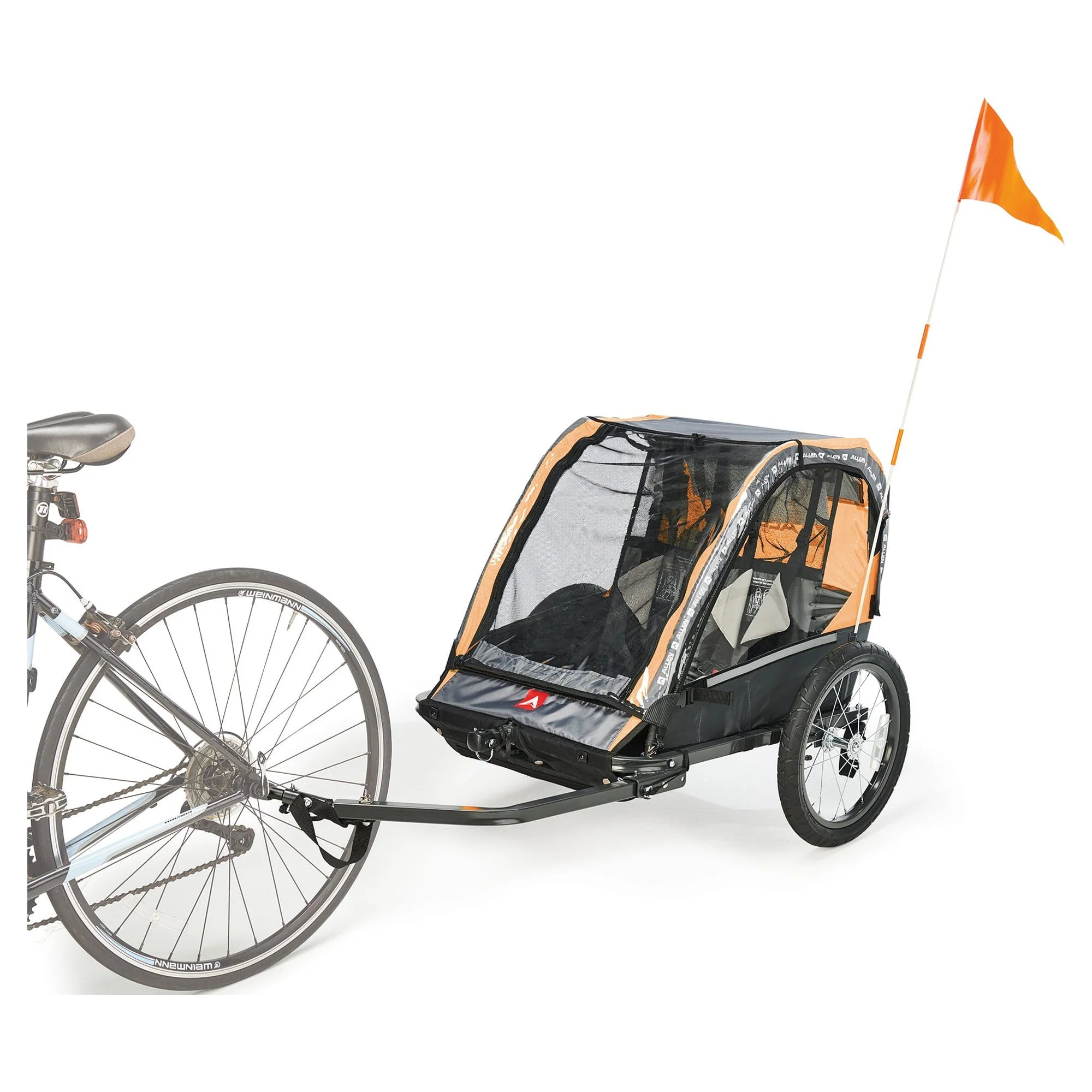 Allen Sports Deluxe 2-Child Bicycle Trailer & Stroller, Model AS2, Green