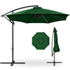 Best Choice Products 10ft Offset Hanging Outdoor Market Patio Umbrella w/ Easy Tilt Adjustment - Tan