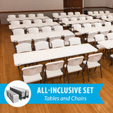 Lifetime Folding Table and Chair Set - Pack of 108