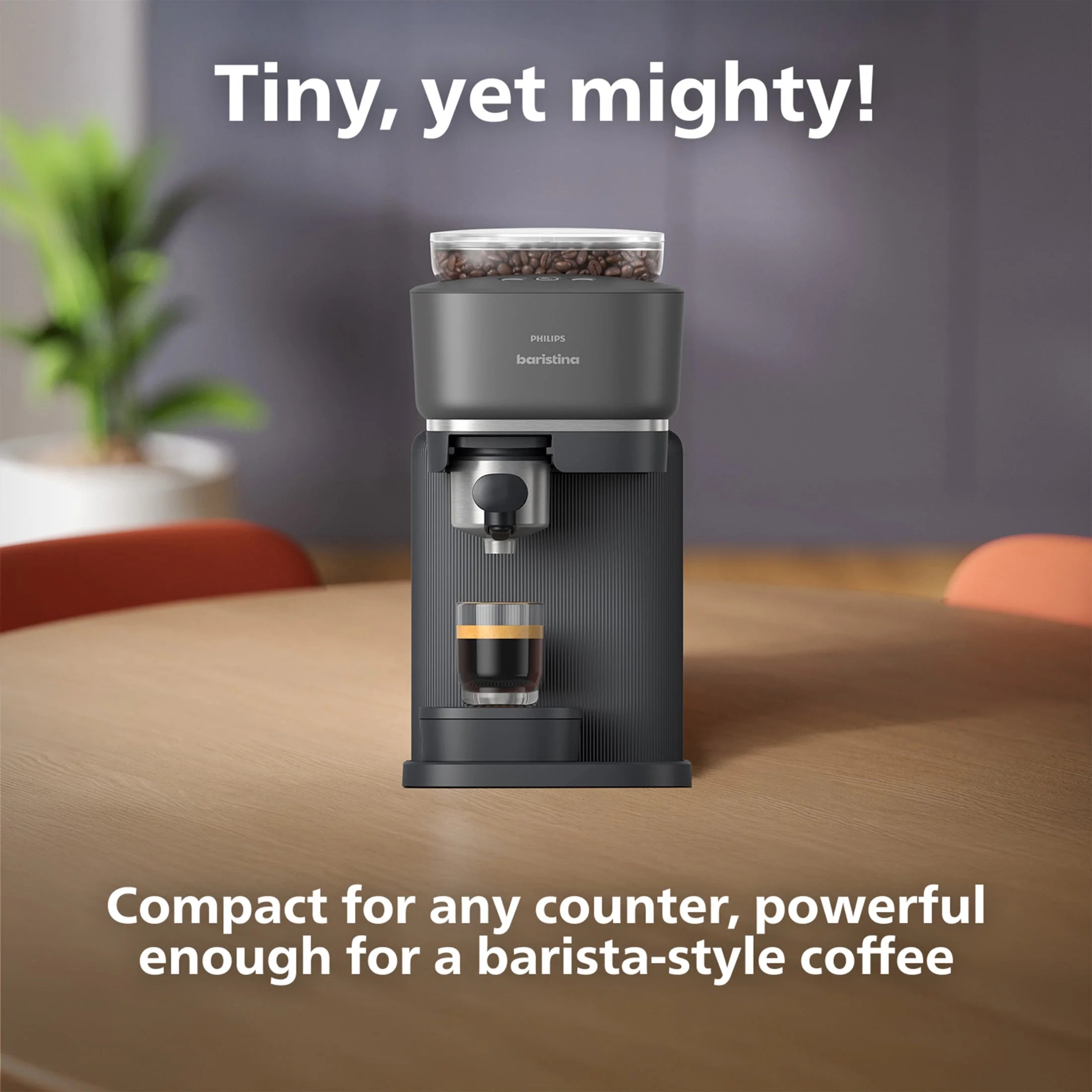 Philips Baristina Automatic Espresso Machine, Milky White