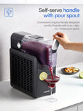 5-in-1 Slushie Machine, No Ice Needed, 15 Min Slushy Machine for Home with Self-Cleaning, Professional Frozen Drink Maker, 5 Preset Programs, Frozen Margaritas, Frapp��s, Milkshakes, and More, FOHERE