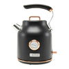 Haden Dorset 1.7 Liter Electric Water Kettle with Base, Putty & Chrome