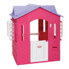 Cape Cottage House, Pink - Pretend Playhouse with Working Doors, Window Shutters, and Flag Holder, for Kids 2-8 Years Old
