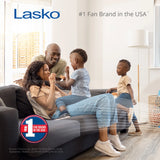 Lasko 38" 4-Speed Hybrid Oscillating Remote Controlled Tower Fan. Black, T38415