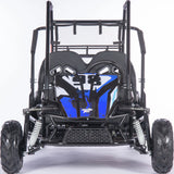 MotoTec Mud XL 212cc 2 Seat Go Kart Full Suspension Blue