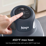 Ninja Crispi 4-in-1 Portable Glass Air Fryer Cooking System, 4-Qt & 6-Cup Containers, Cyberspace