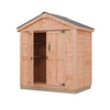 6x4 Western Red Cedar Space Master Shed Double Door with Cedar Roof