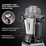 Hamilton Beach Professional 2.2 HP 120V Juicer Mixer Grinder with 3 Stainless Steel Jars, 1.5 Liters, Model 58770