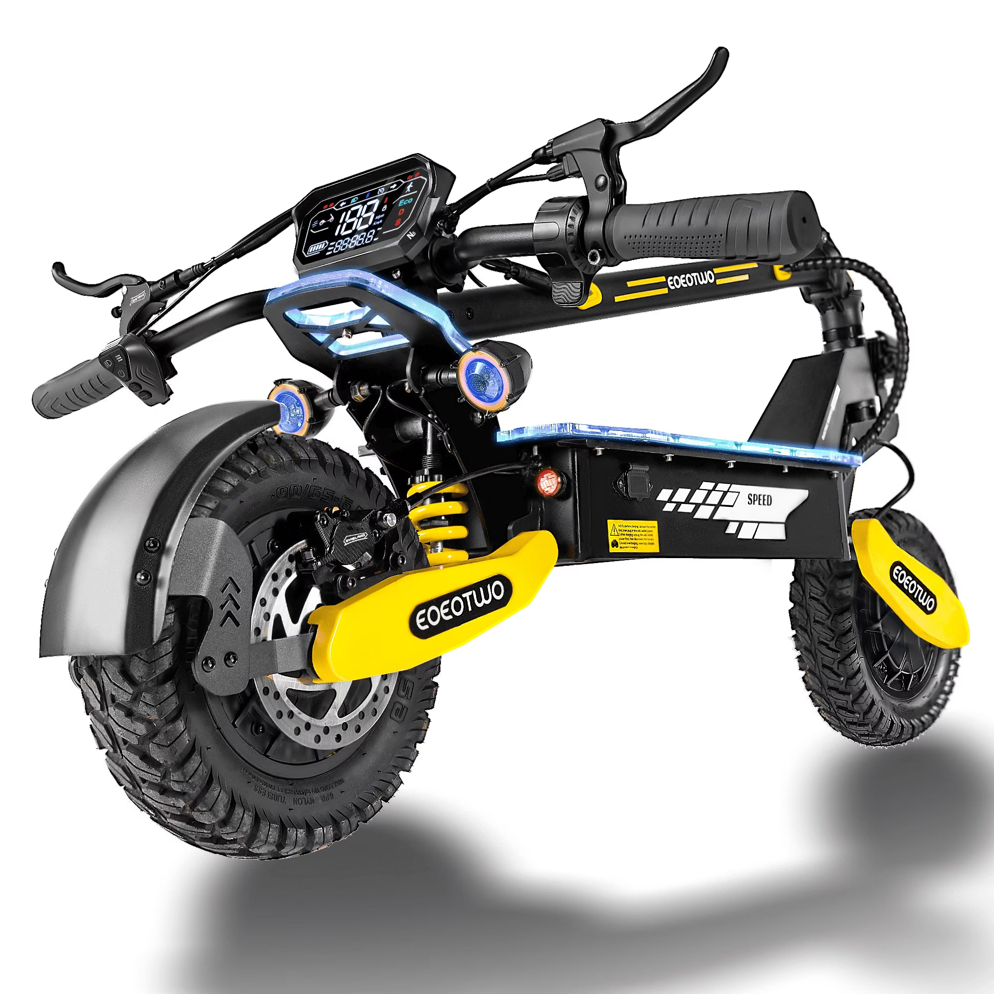 Off Road Electric Scooter for Adults, 1200W Motor Fast E Scooter, Up to 28MPH Top Speed & 20Miles Long Range, 11" Off-Road Tires, 330lbs MAX Load, Foldable