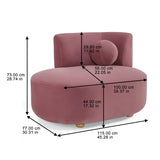 Better Homes & Gardens Juliet Modern Boucle Chaise & Storage Ottoman, Pearl
