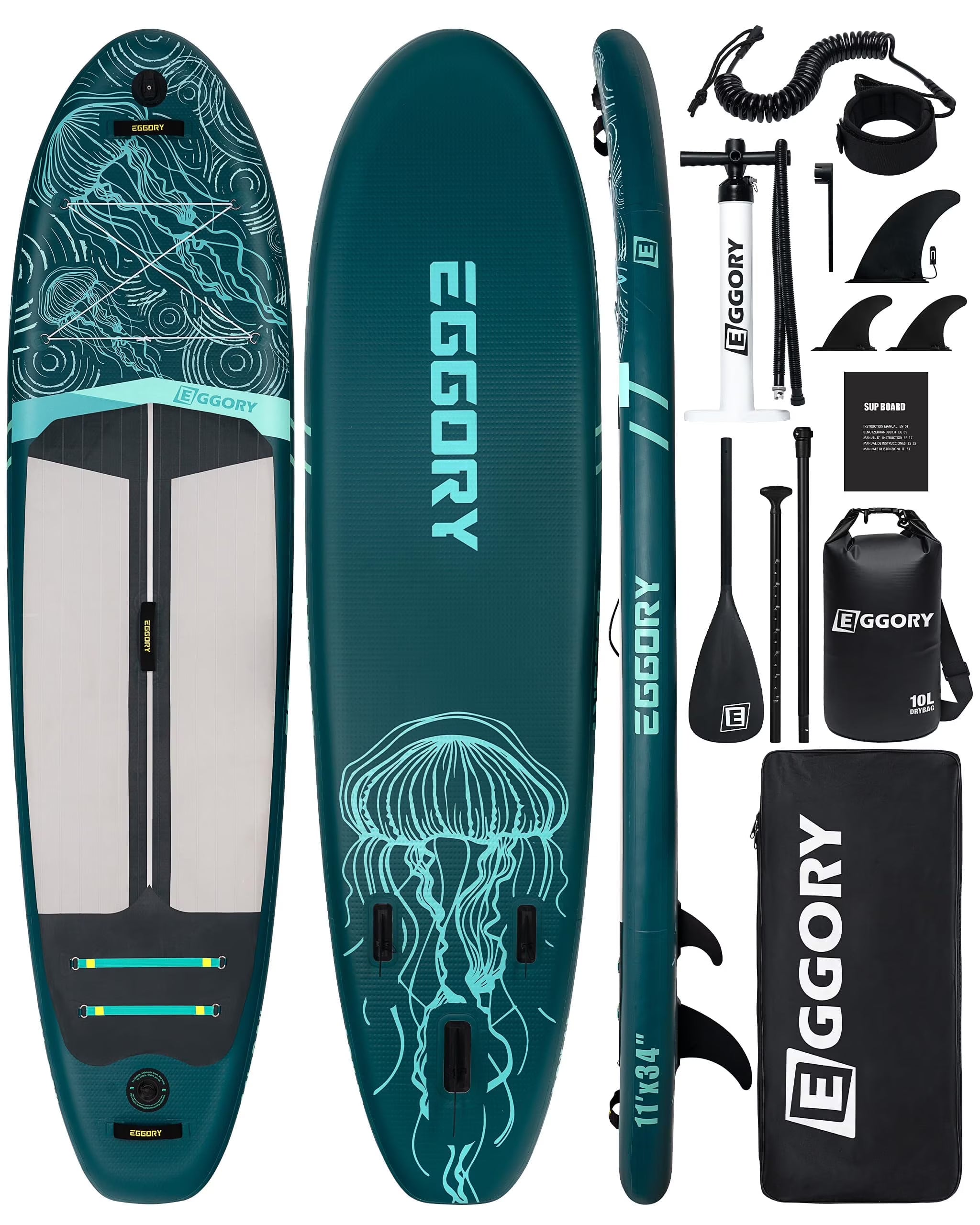 11 ft Inflatable Paddle Boards Stand Up Paddle Board with Full SUP Accessories