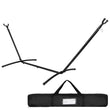 ZenSports 450lbs Adjustable 9FT Double Steel Hammock Stand Frame W/Portable Carry Bag, Black