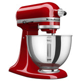 KitchenAid Deluxe Series 4.5 Quart Tilt-Head Stand Mixer with Stainless Bowl, Contour Silver, KSM97CU