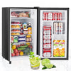 Beddle Mini Fridge with Freezer 3.2 Cu.ft Small Refrigerator for Dorm Bedroom, Compact Refrigerators Single Door Adjustable Thermostat Low Noise,Silver