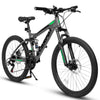 27.5 inch Full Suspension Mountain Bike, Front and Rear Dual Shock Absorbers, Mechanical Disc Brakes, 21-Speed, Suitable for Men and Women, Ideal for Travel and Fitness Enthusiasts
