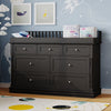 OXYLIFE 45" Baby Nursery Changing Table Dresser with 4 Drawers and Shelf for Nursery Room, White