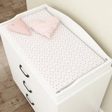 OXYLIFE 45" Baby Nursery Changing Table Dresser with 4 Drawers and Shelf for Nursery Room, White